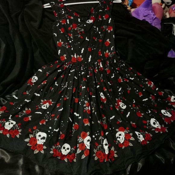 Hell bunny Aconite pinup dress XS - Picture 1 of 2